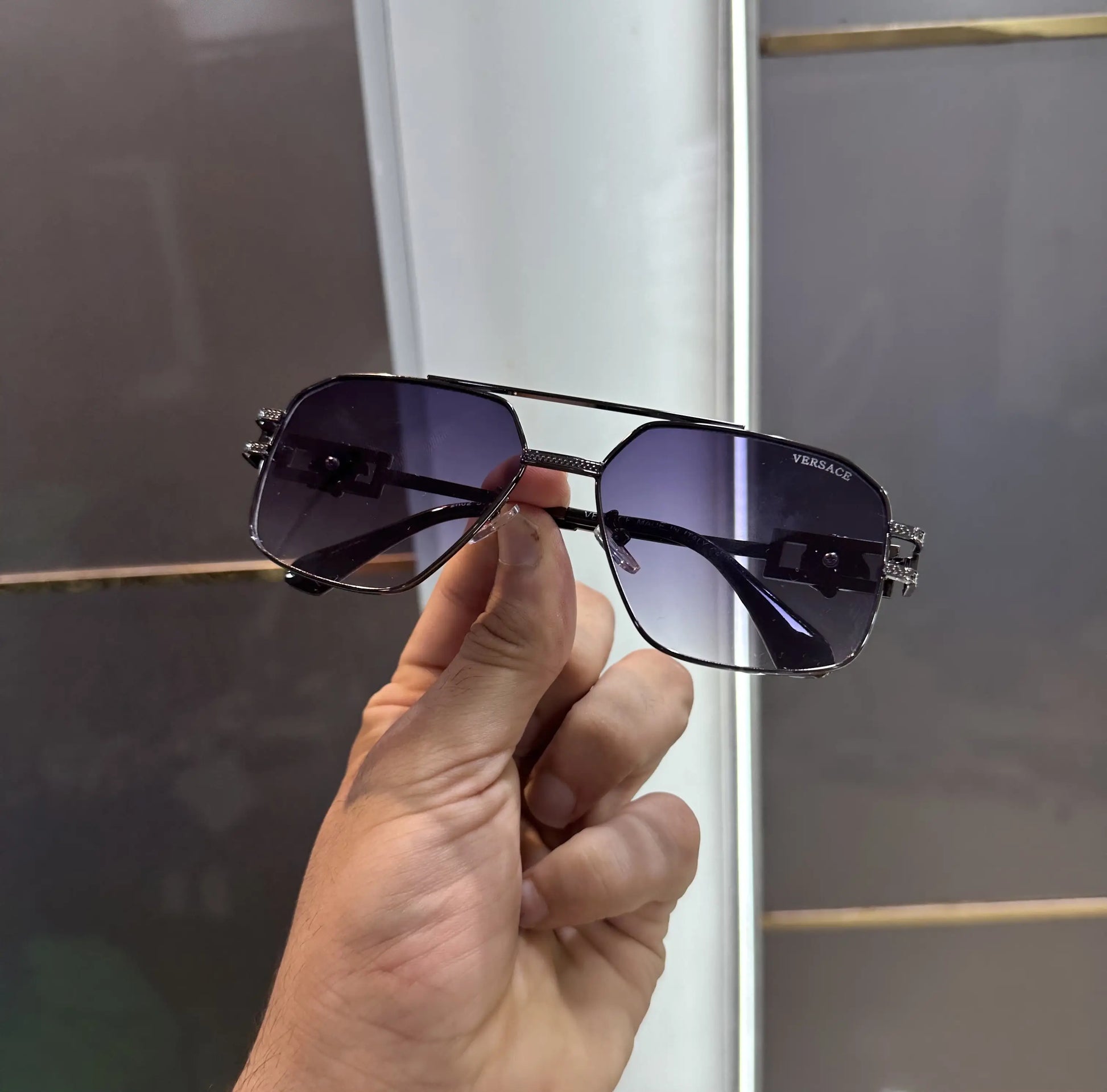 Versace Gunmetal Purple Premium Shades 2602