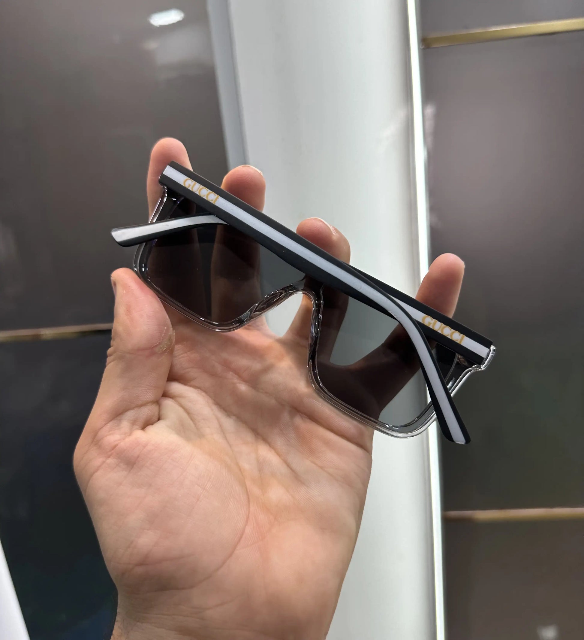 Gucc i Grey Black Classic Premium Shades 2639