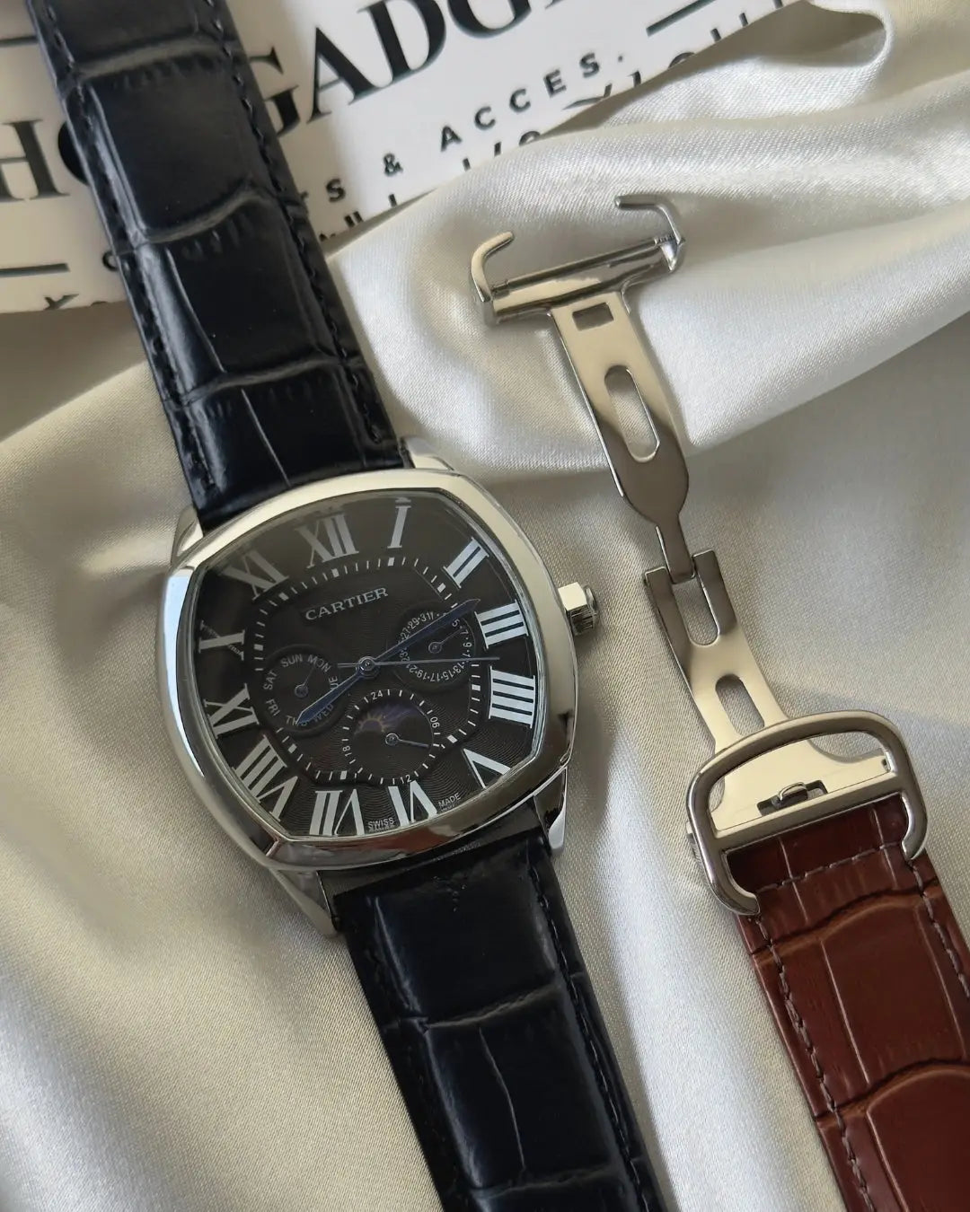 Cartier silver black all work