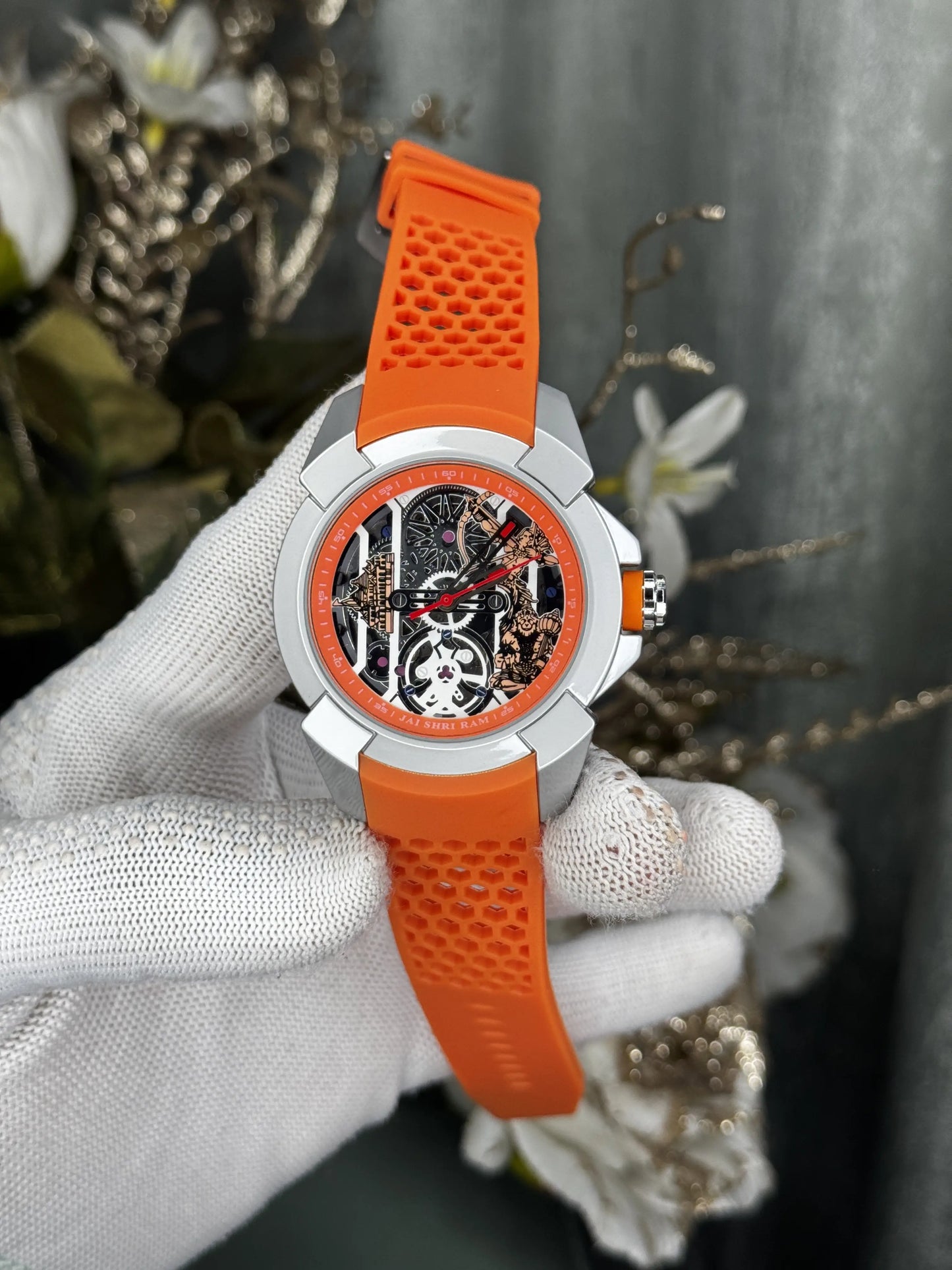 Jacob&Co. Silver Orange Premium Automatic Watch