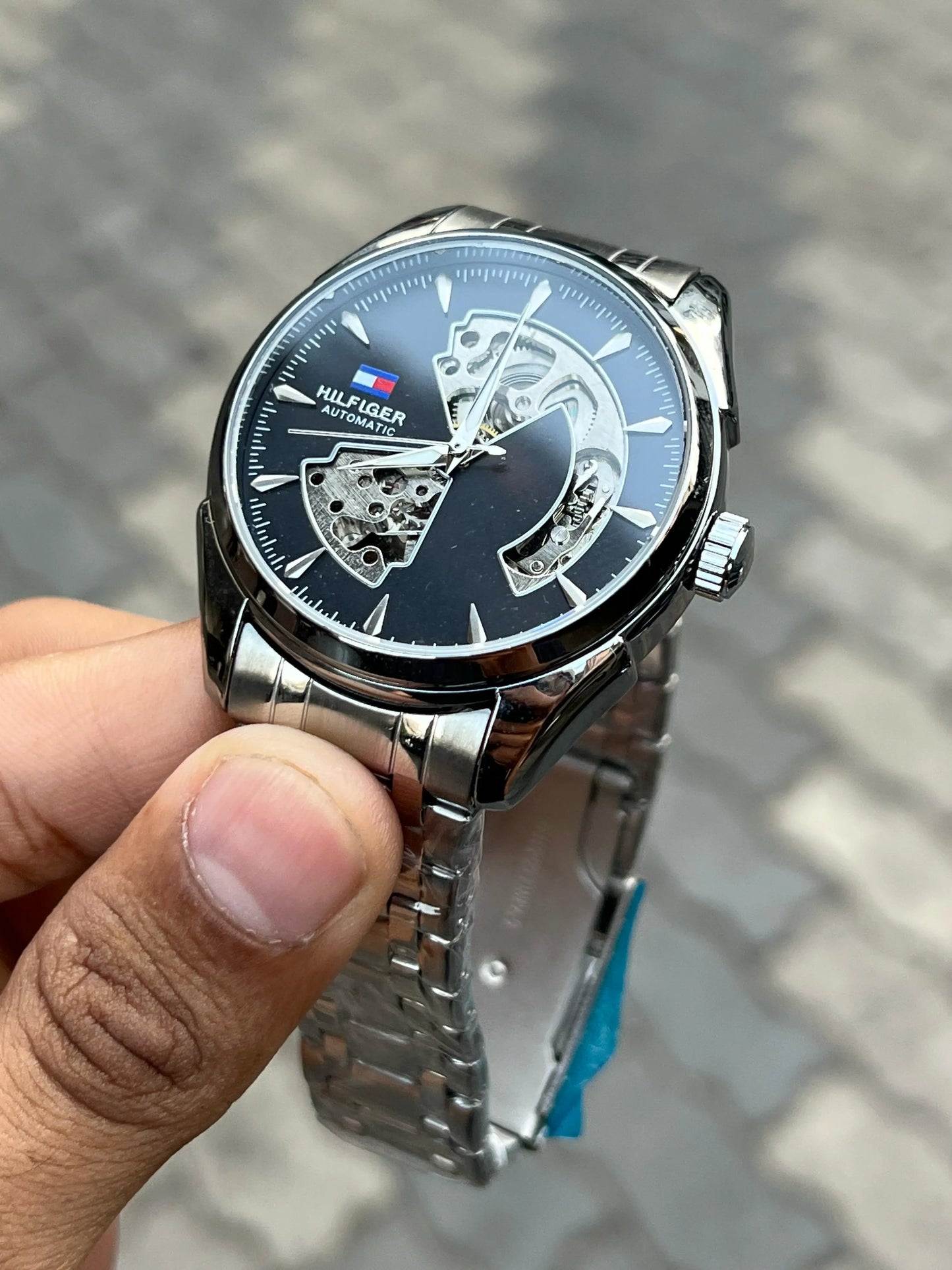 Tommy Hilfiger Automatic Silver Black