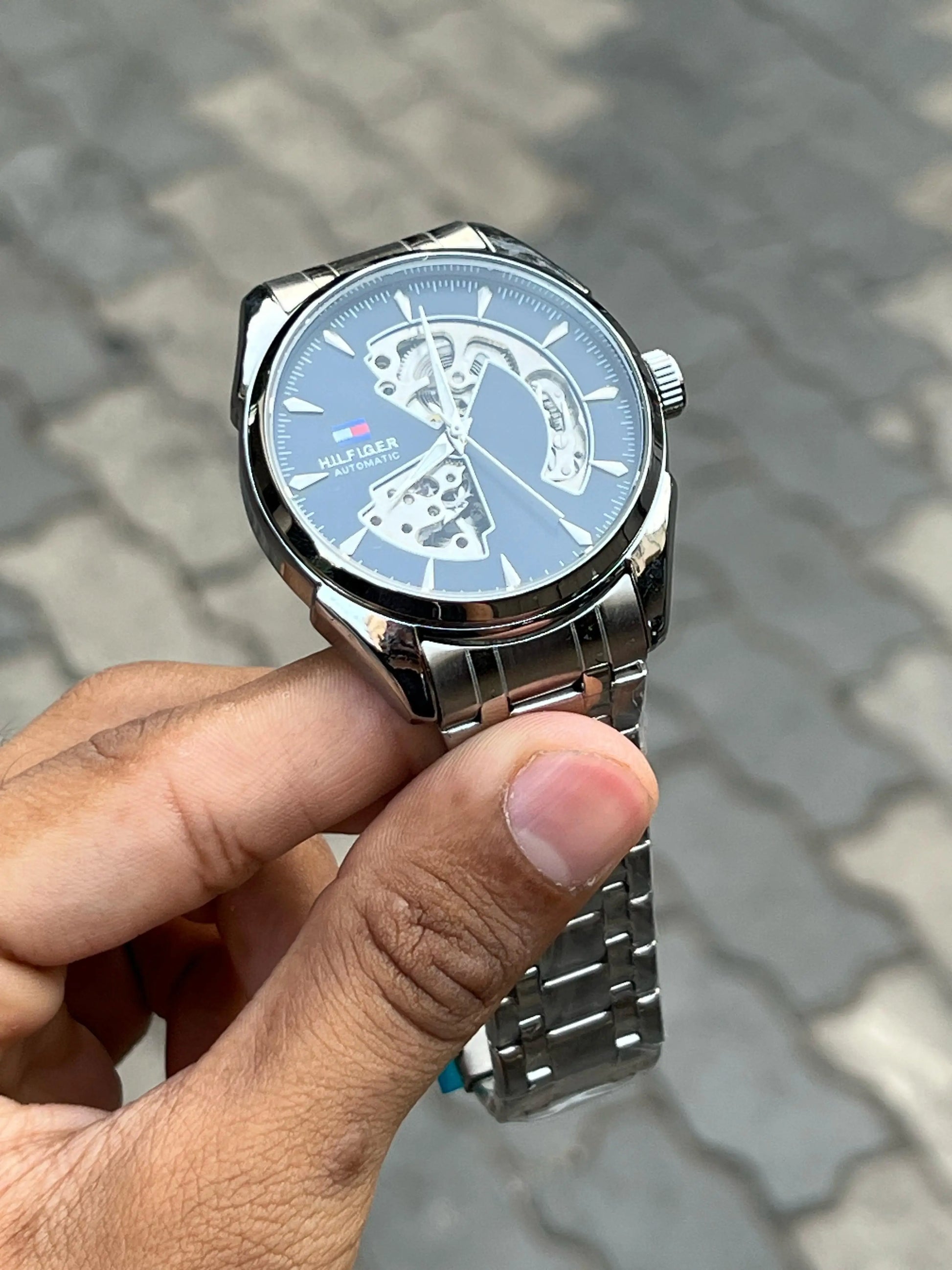 Tommy Hilfiger Automatic Silver Black