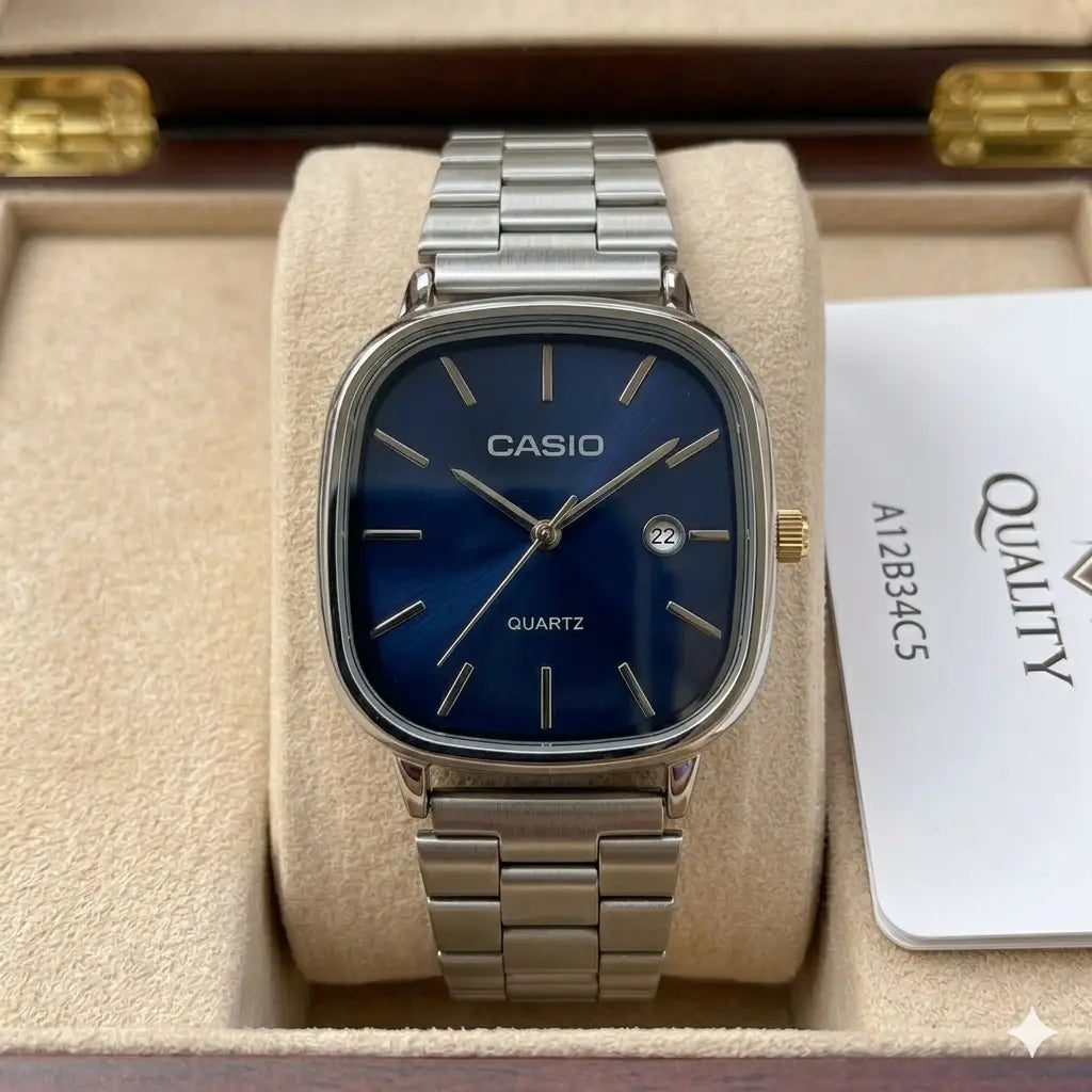 Casio Oval Nevy Blue