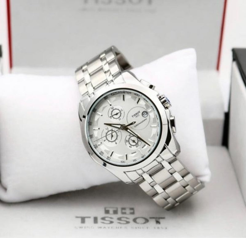 Tisso t 1853 Chronograph silver white