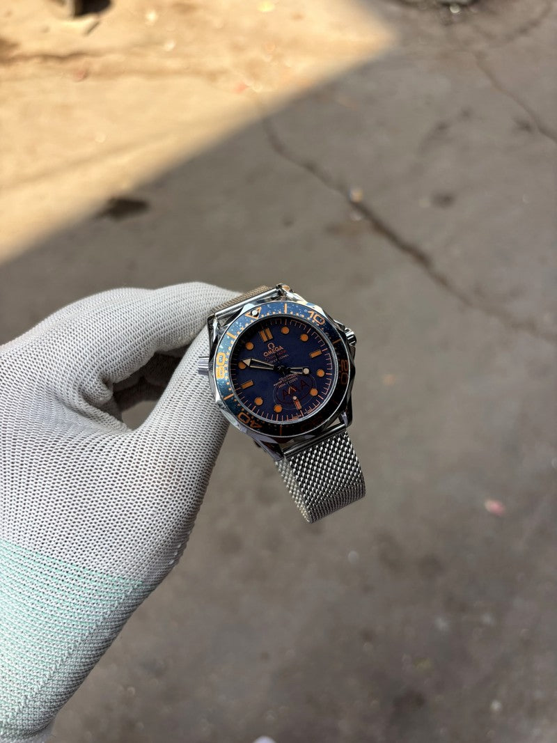 seamaster diver 300m automatic silver blue