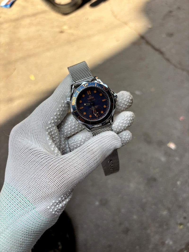 seamaster diver 300m automatic silver blue