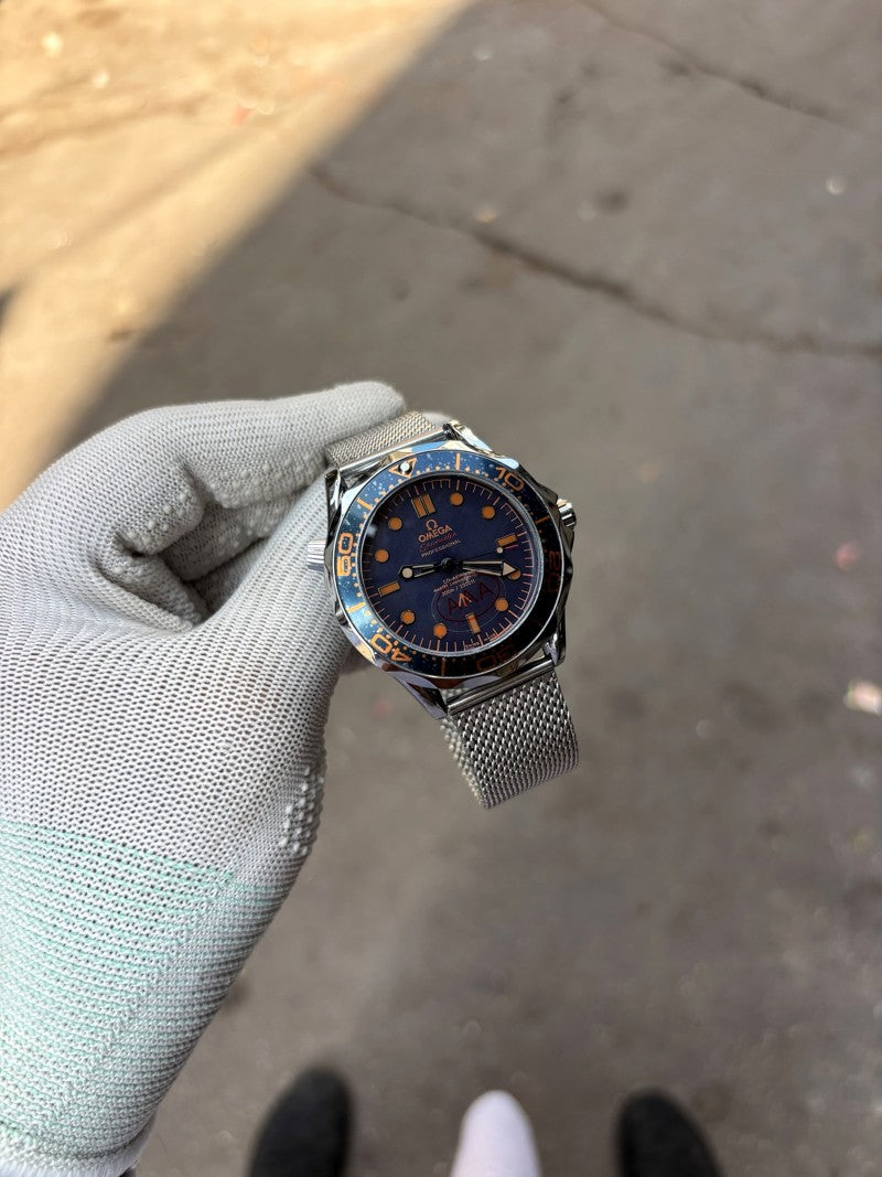 seamaster diver 300m automatic silver blue