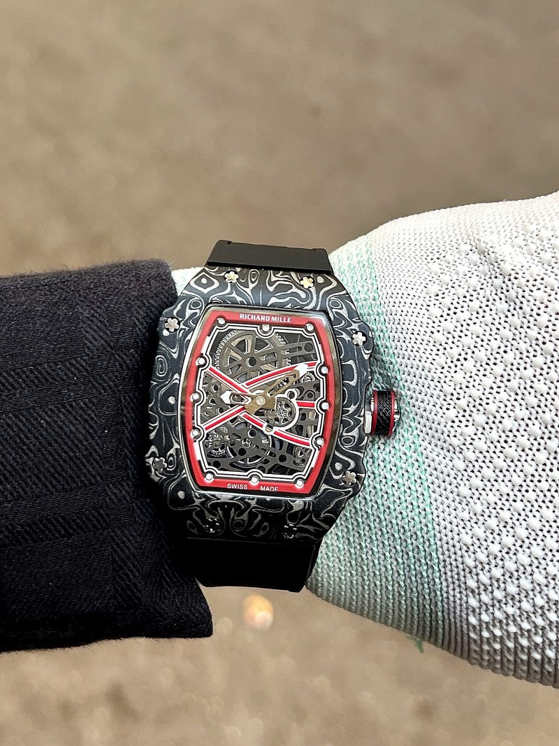 Richard Mille RM 67 01 Nadal Carbon Skeleton Dial Black Red Variants