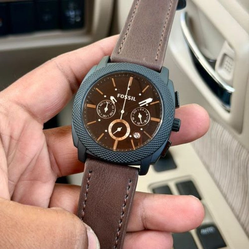 FossIL CHRONO BROWN BLACK BROWN BELT