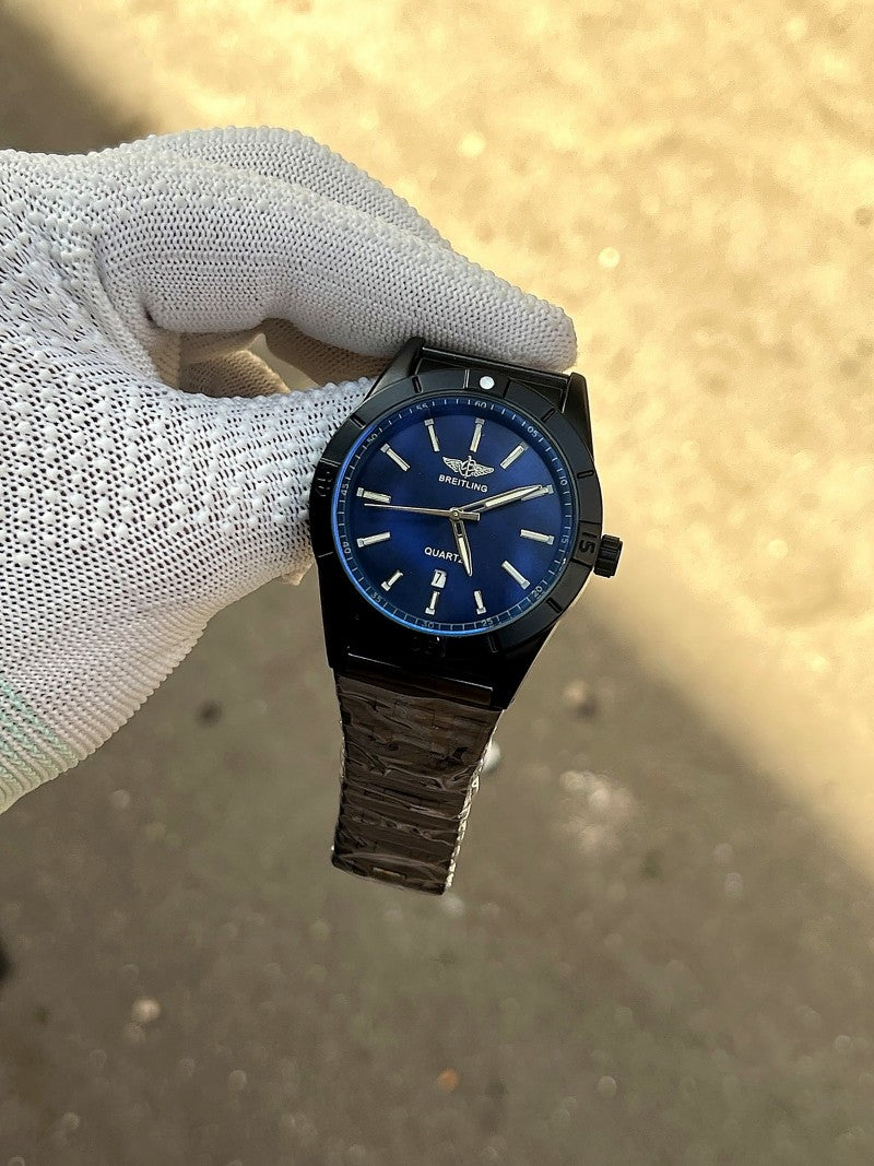 Breitling Colt Quartz Blue Dial Black Case Premium Edition
