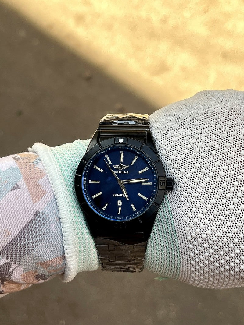 Breitling Colt Quartz Blue Dial Black Case Premium Edition