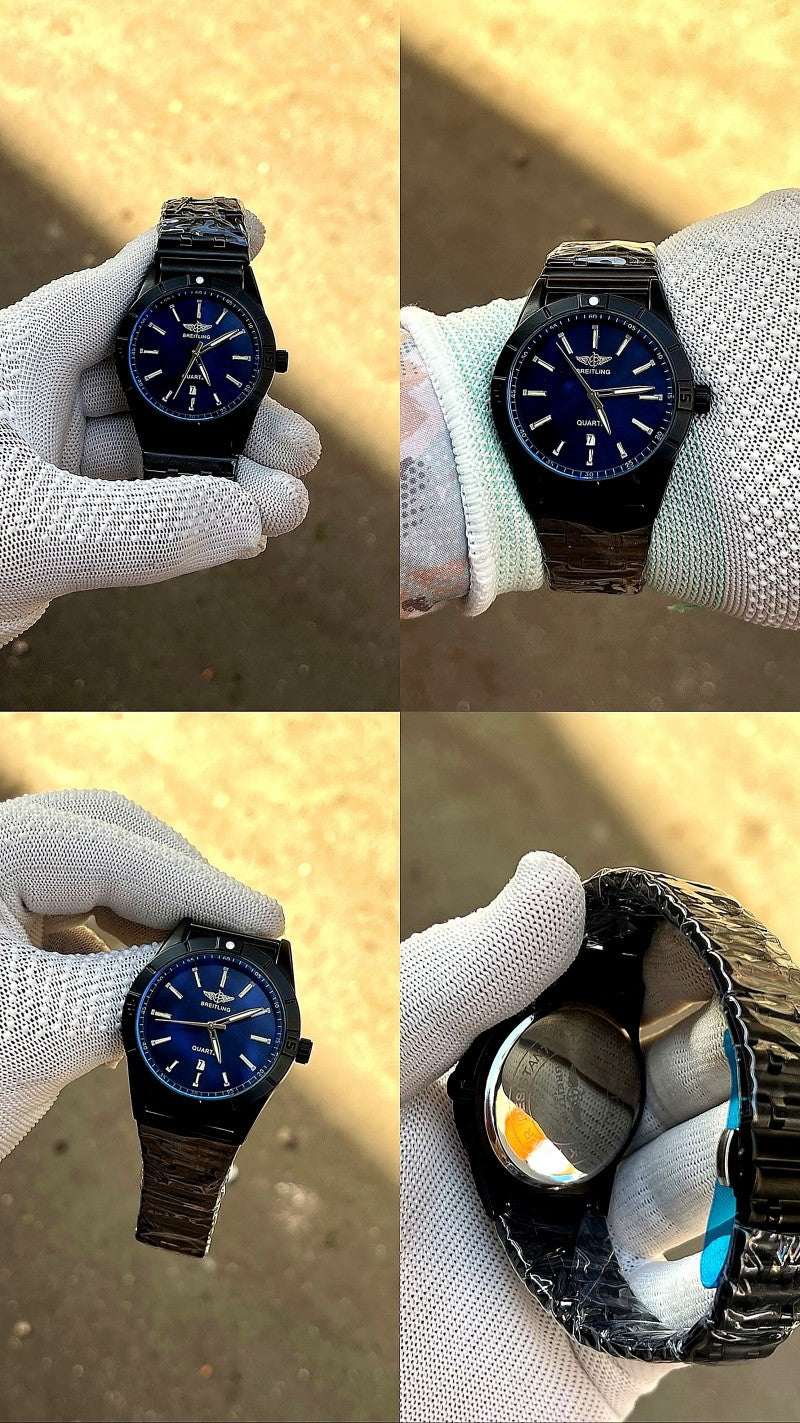 Breitling Colt Quartz Blue Dial Black Case Premium Edition