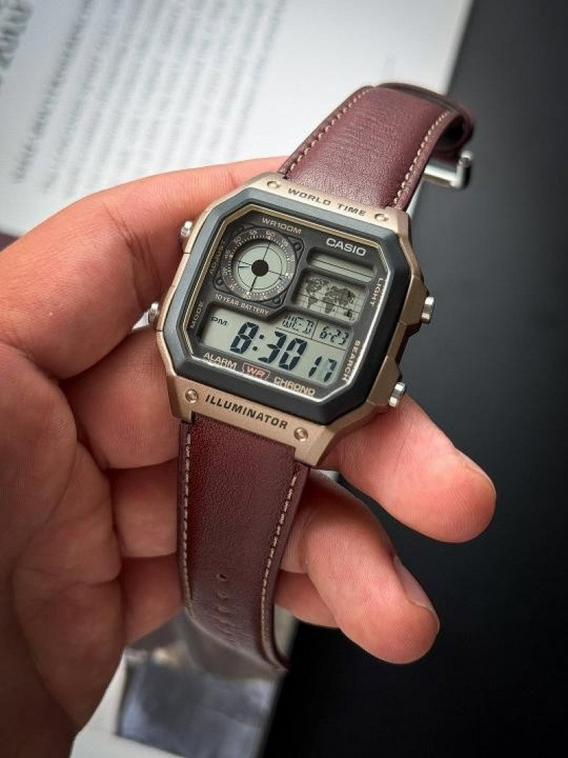 Casio AE 1200 Illuminator Brown Metal Body OG MAT FINISH