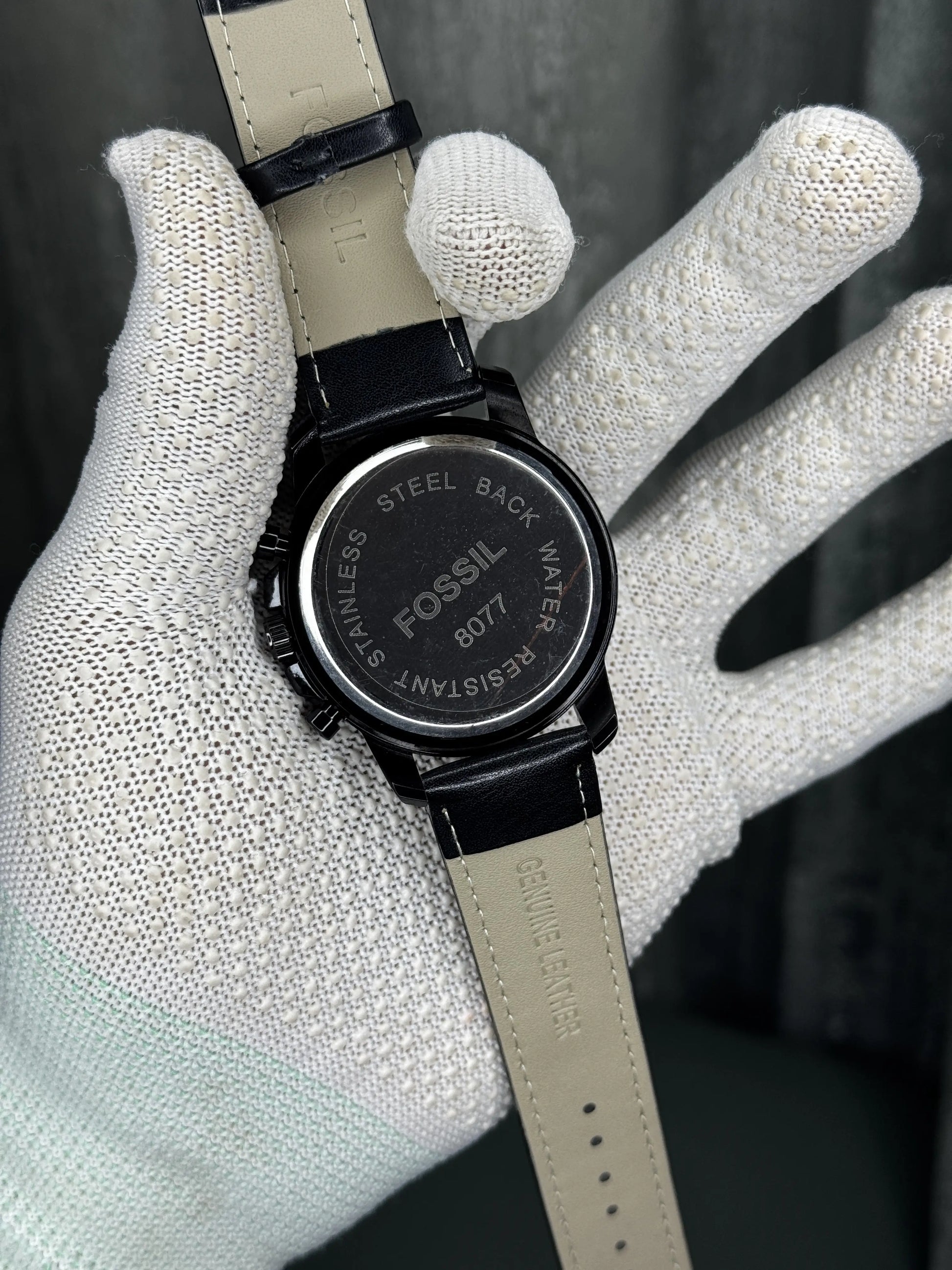 Fossil Grant All Black Chronograph Watch