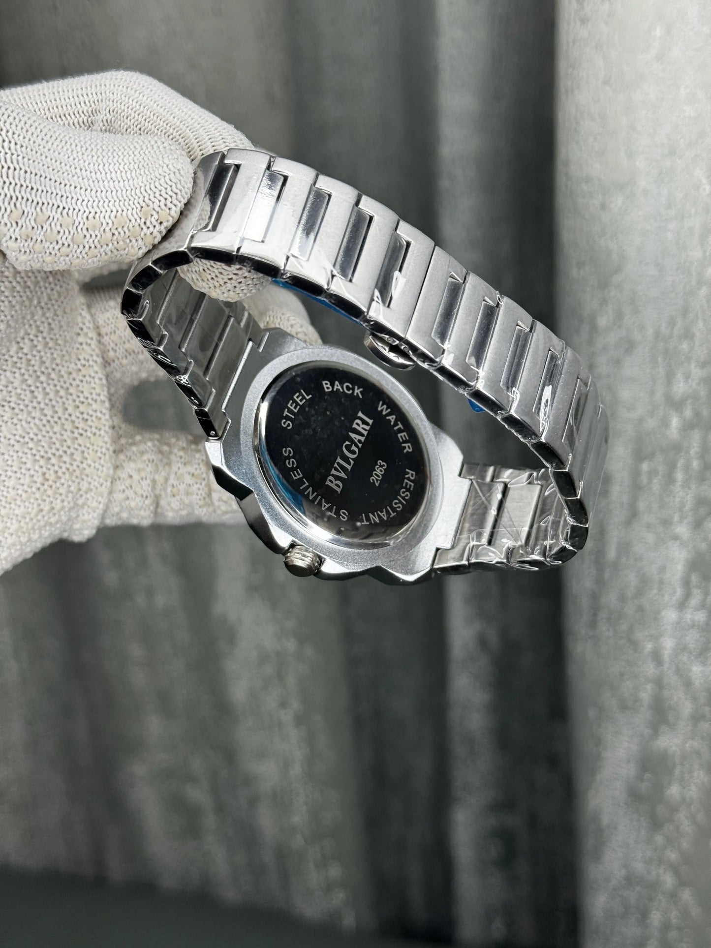 Bvlgari Octo Roma Silver Blue Premium Watch