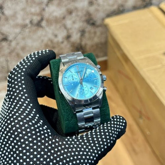 TISSO_T Pr 100 40mm Skyblue Chronograph ( 026 )