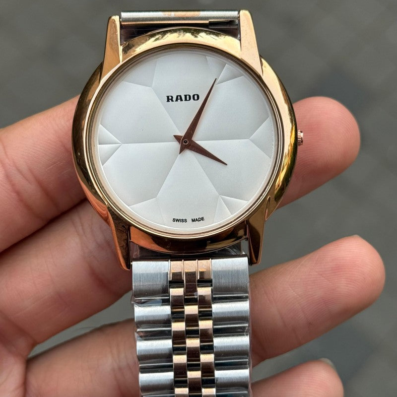 Rad o SLIM Dual Tone Strap White Dial