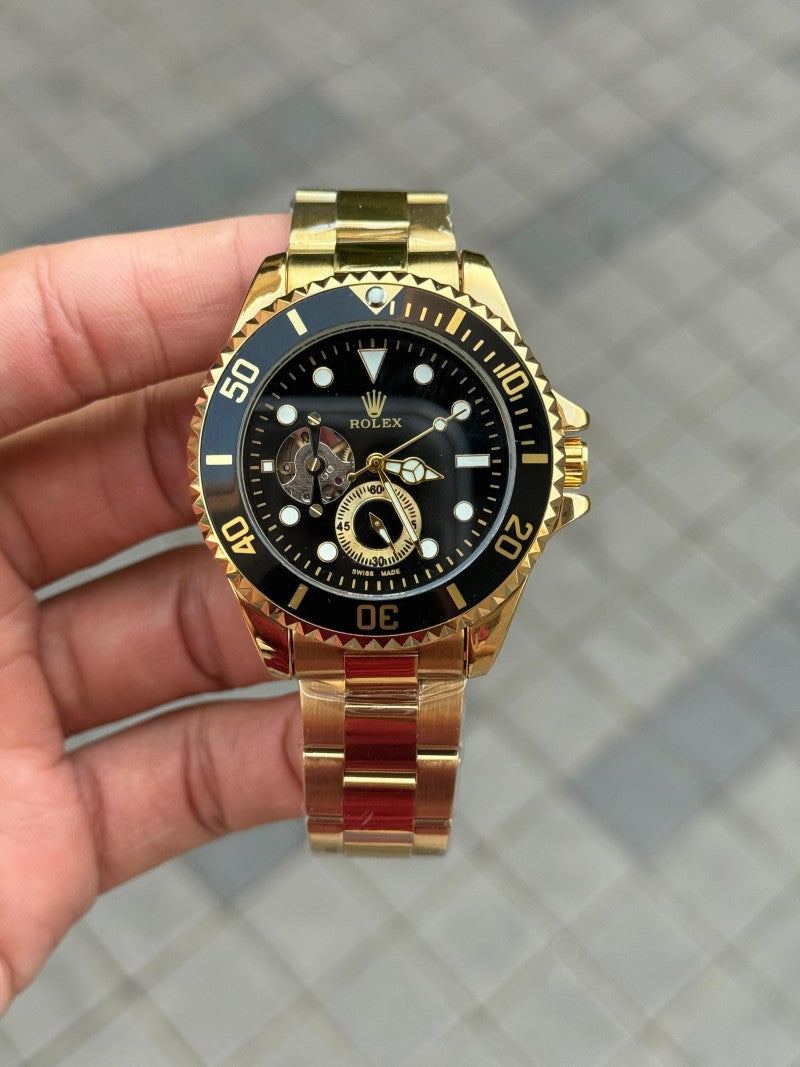 Role x Submarine Automatic Gold Black
