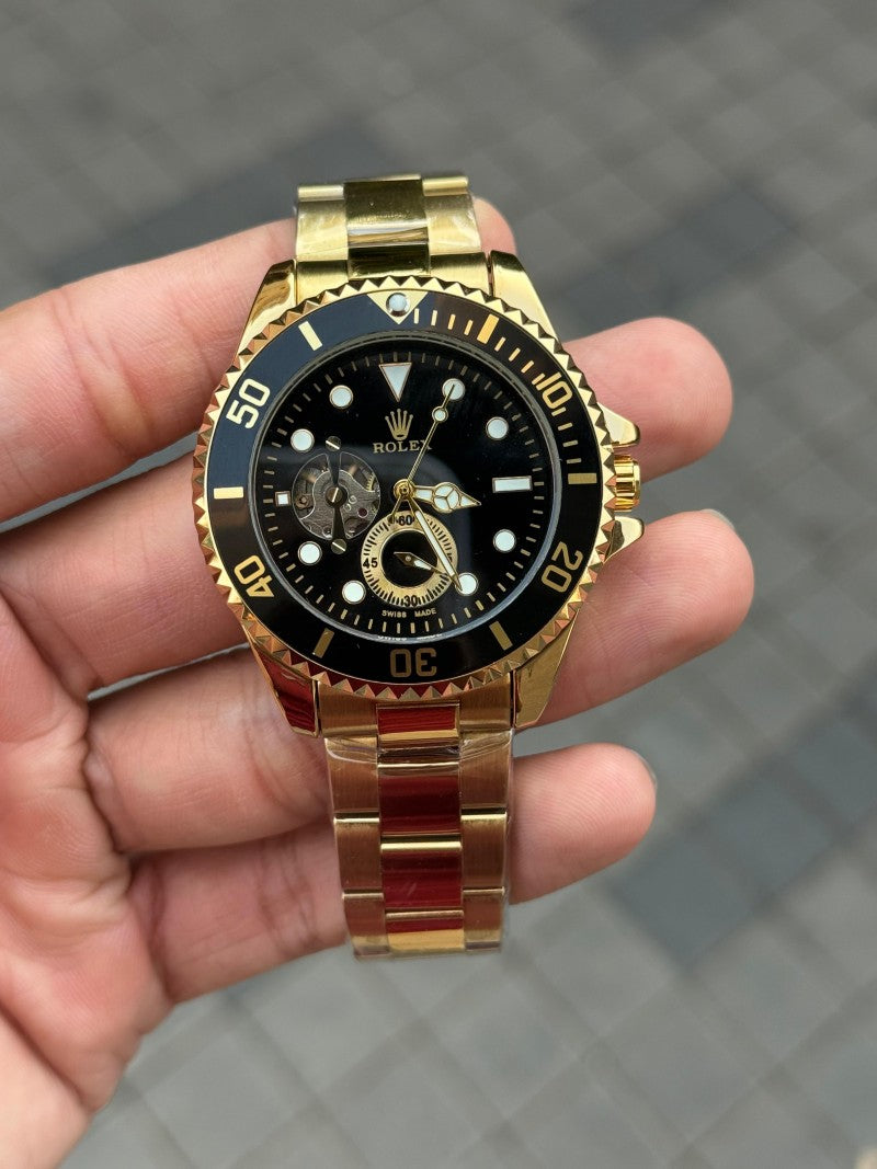 Role x Submarine Automatic Gold Black