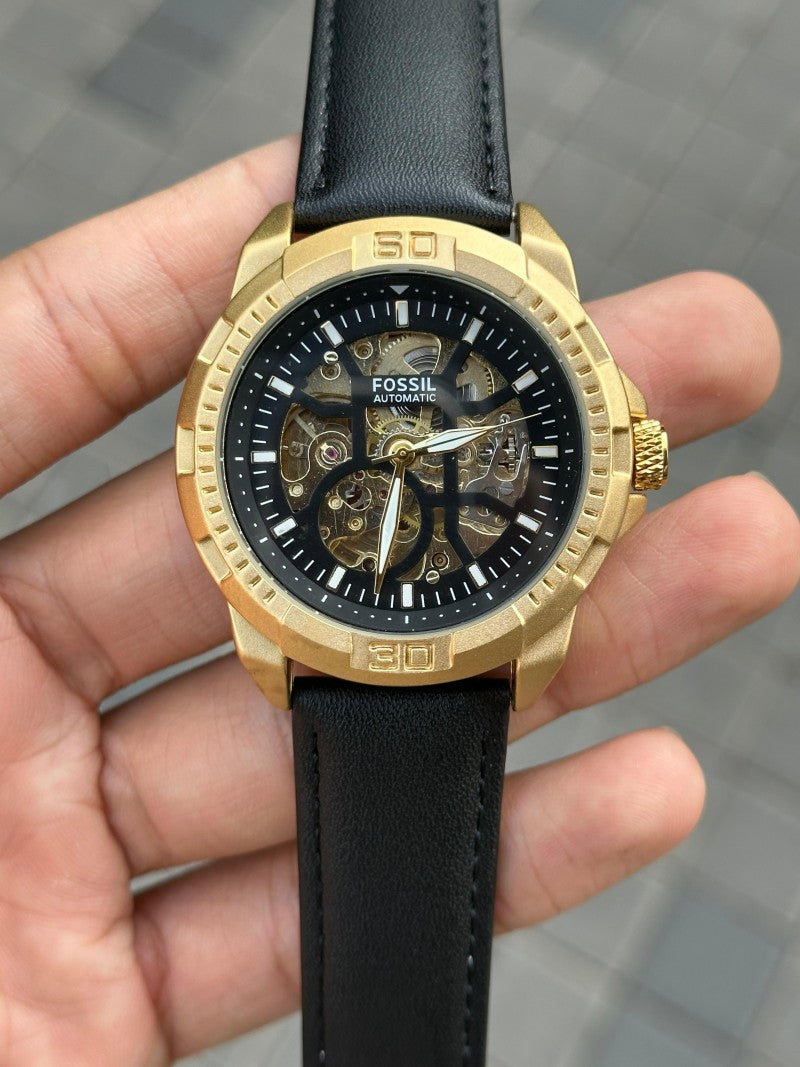 Fossi l Bronson Leather Gold