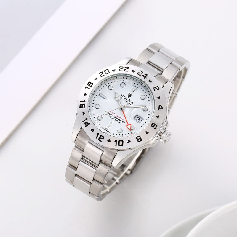 Role x Oyster Perpetual Explorer 2 0 Quartz Silver White