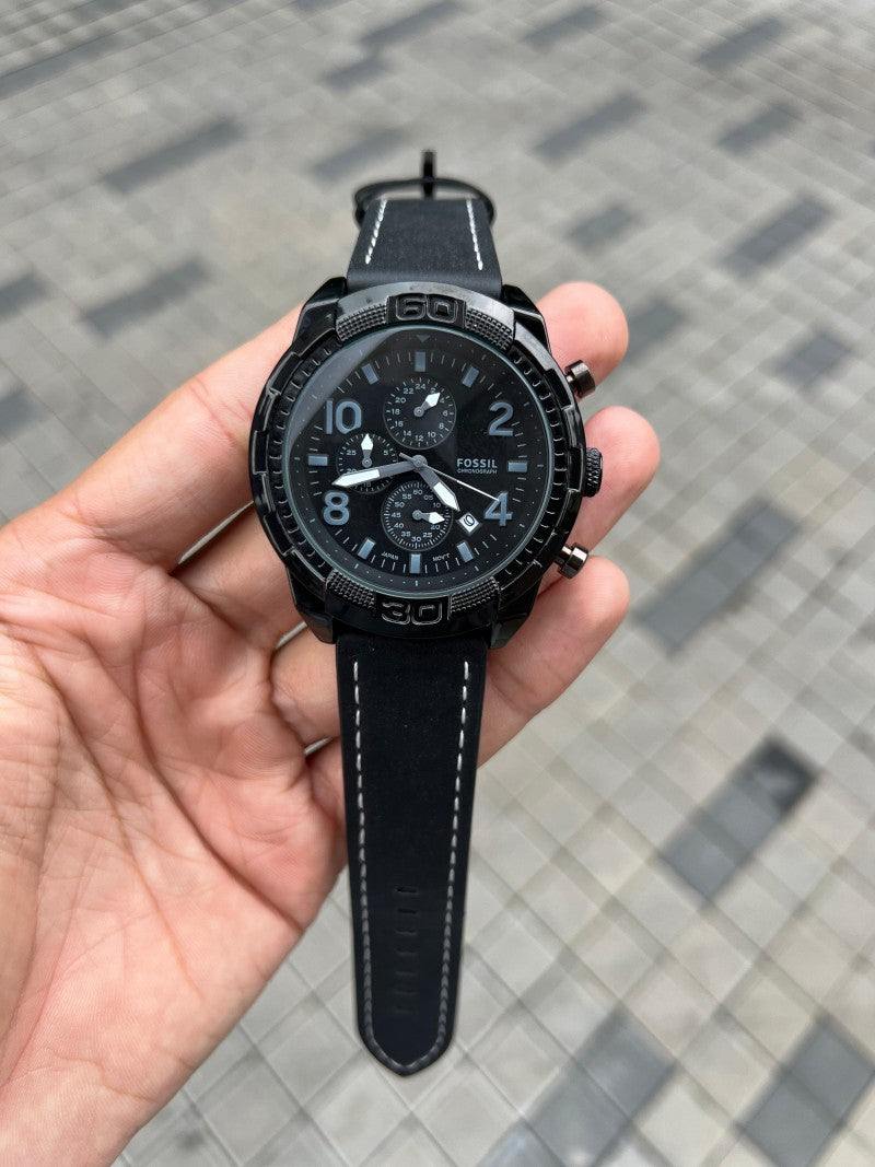 Fossi l Bronson Chronograph Black