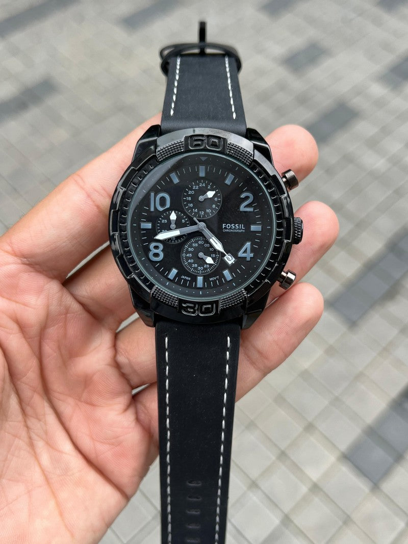 Fossi l Bronson Chronograph Black