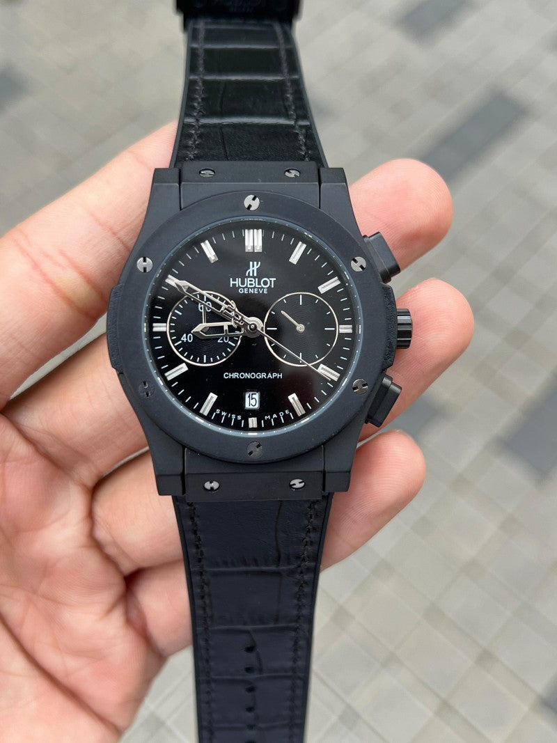 Hublo t Big Bang Full Black Leather