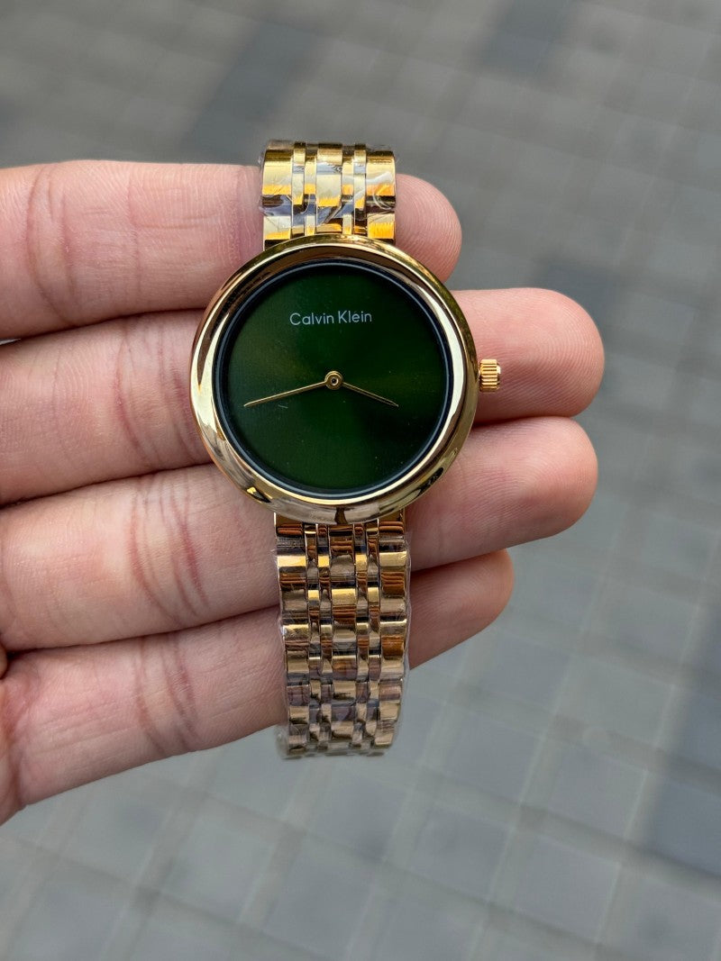 Calvin Klei n Slim Women s Gold Green