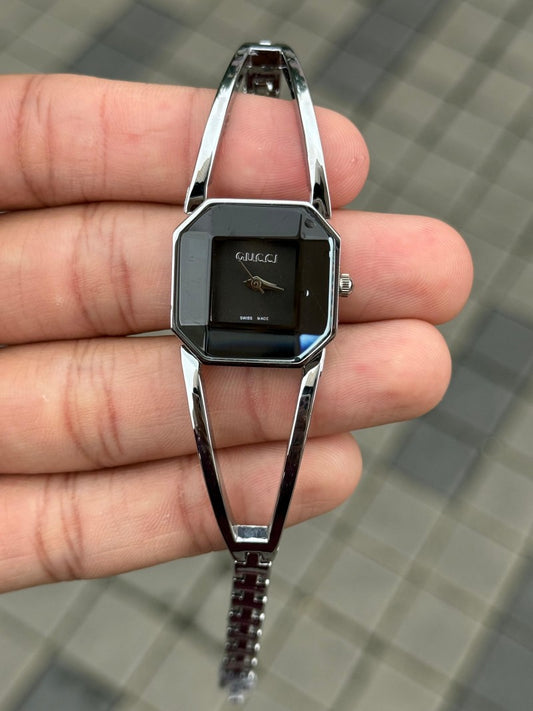 Gucc i Square Women s Silver Black