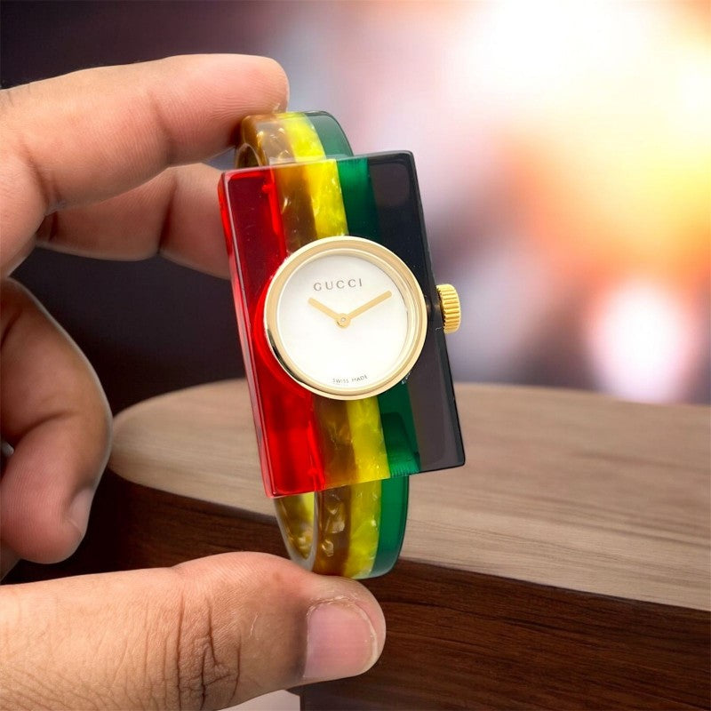 Gucc i Mother of Pearl Multicolour Plexiglass Women s