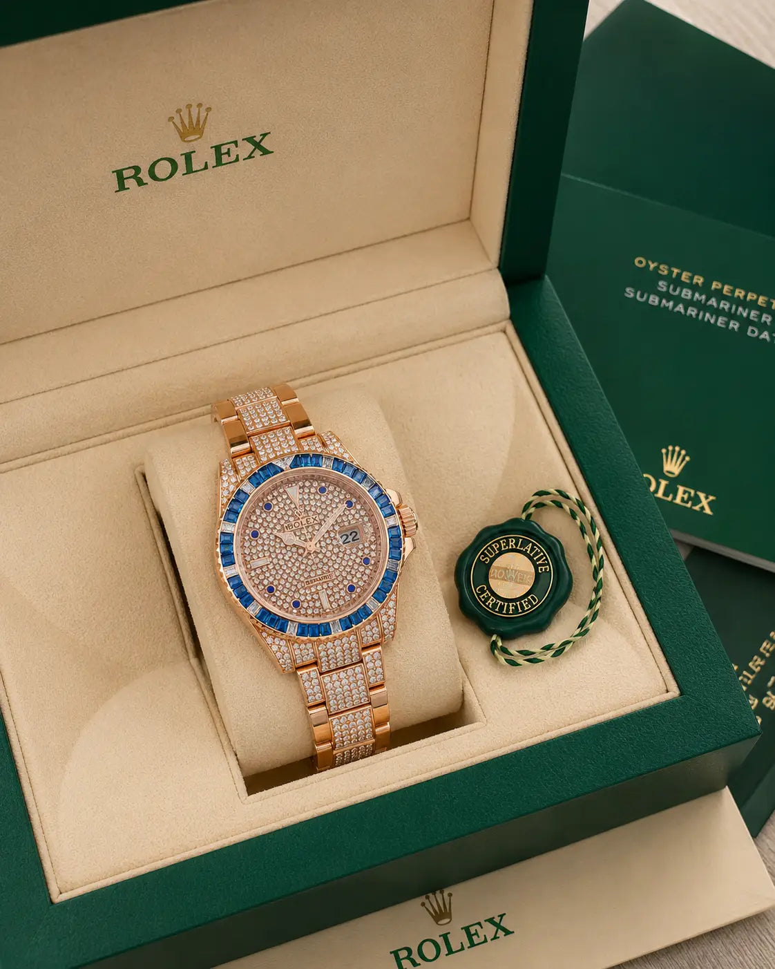Rolex Submariner Diamond Limited Edition rosegold