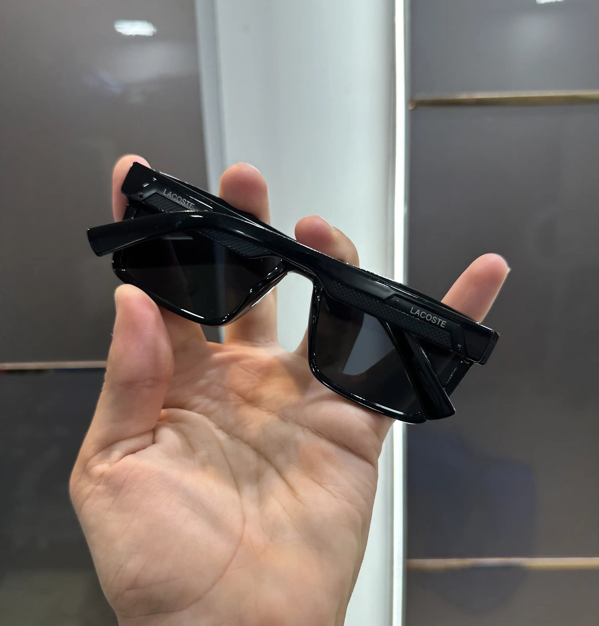 Lacost e All Black Glossy Premium Shades 328