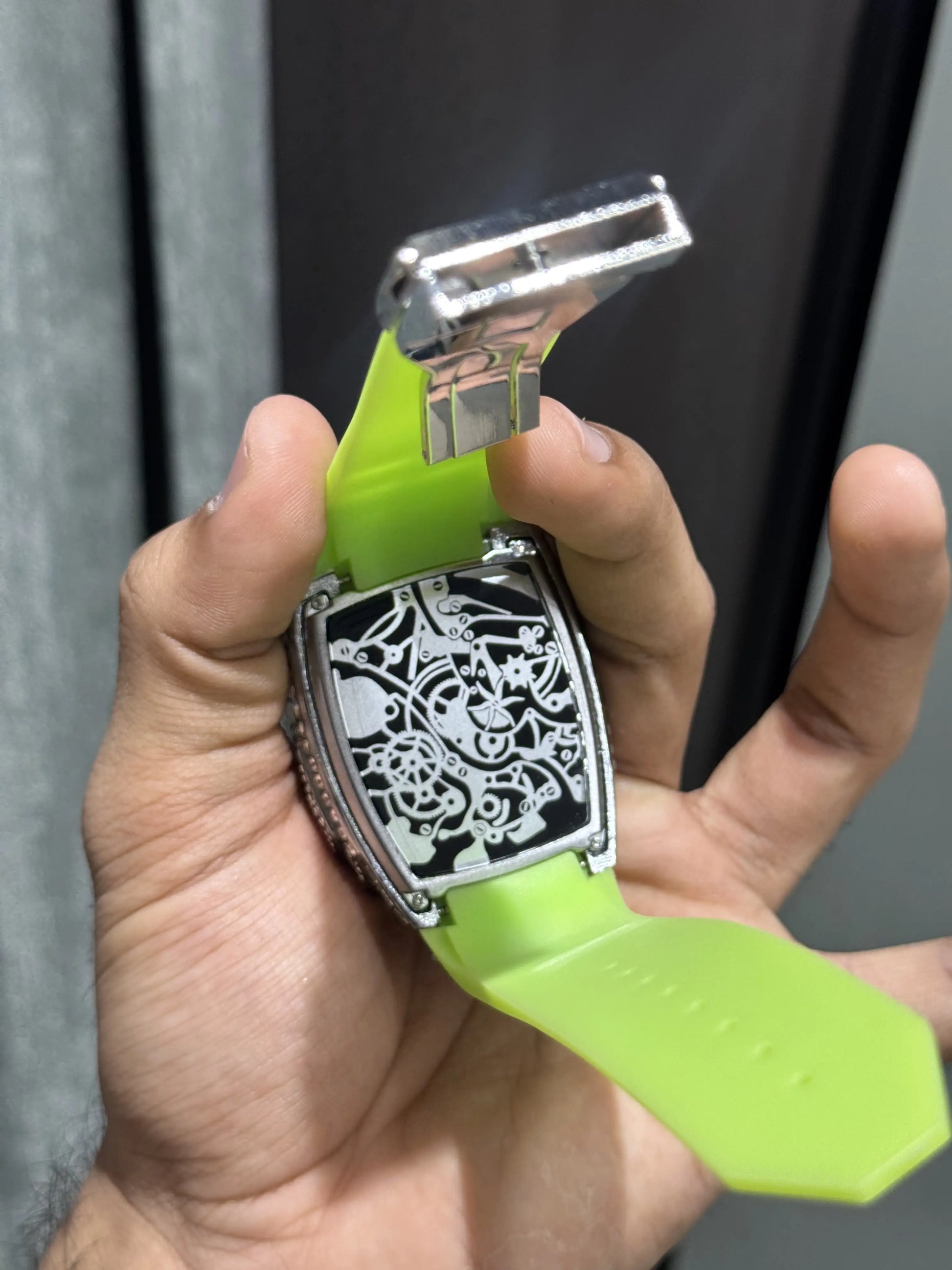 Jacob&Co. Bugatt I Silver Green Diamond Premium Watch