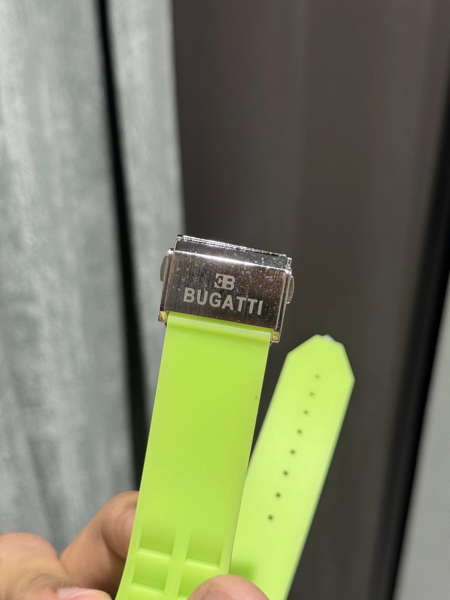 Jacob&Co. Bugatt I Silver Green Diamond Premium Watch