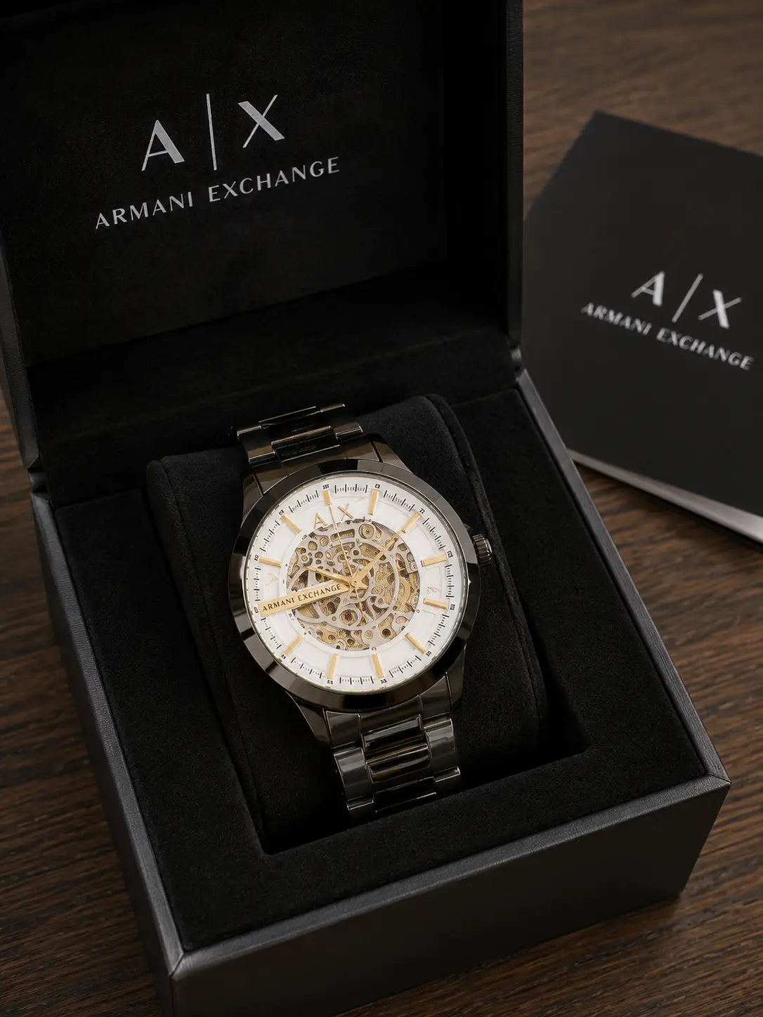 Armani Exchange (A|X) Skeleton Automatic japan