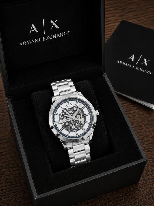 Armani Exchange (A|X) Skeleton Automatic japan