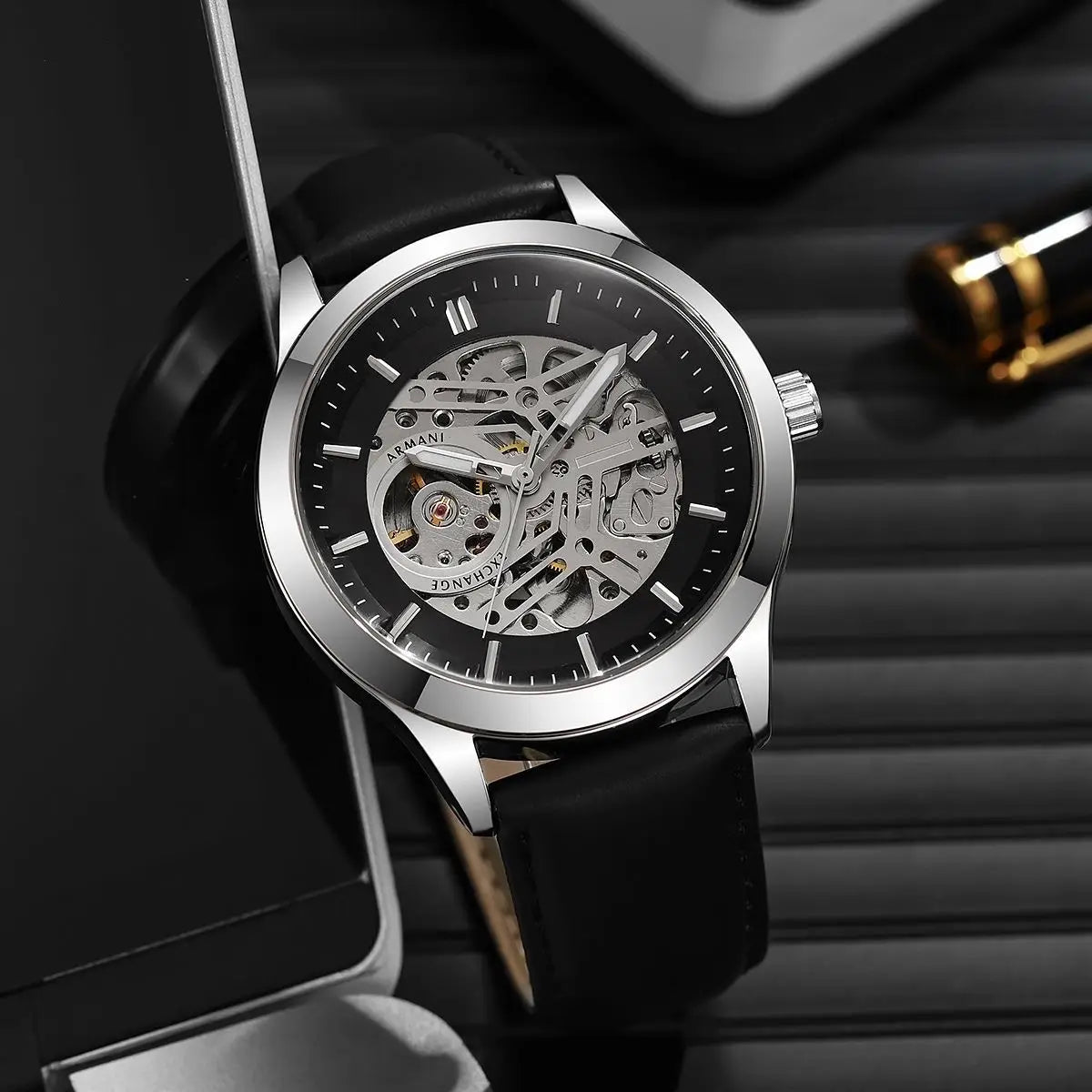 Armani Exchange (A|X) Leather Automatic japan