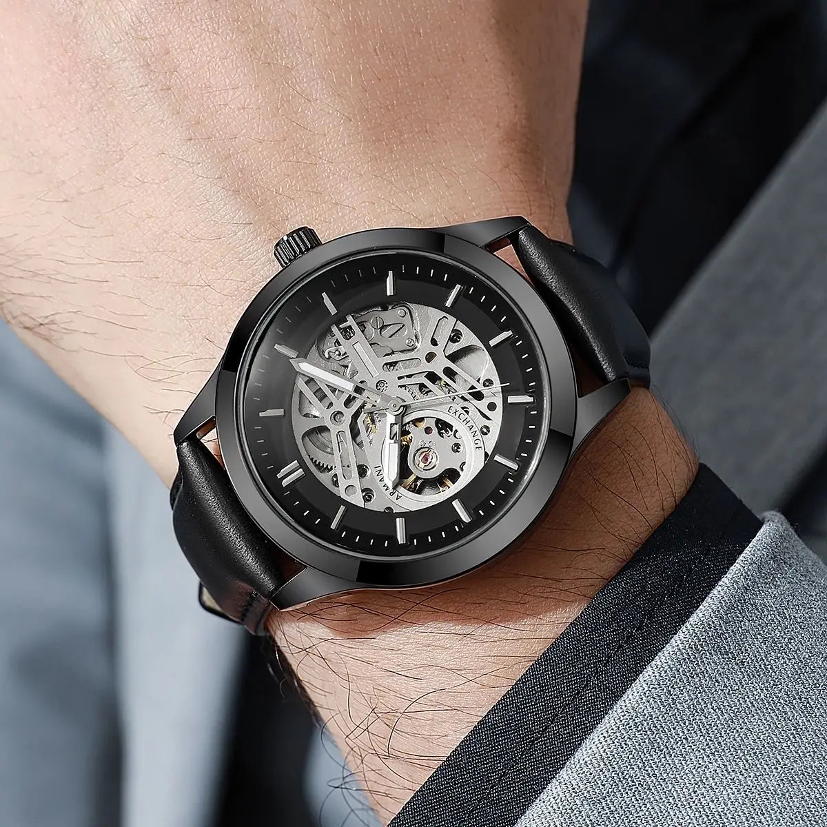 Armani Exchange (A|X) Leather Automatic japan