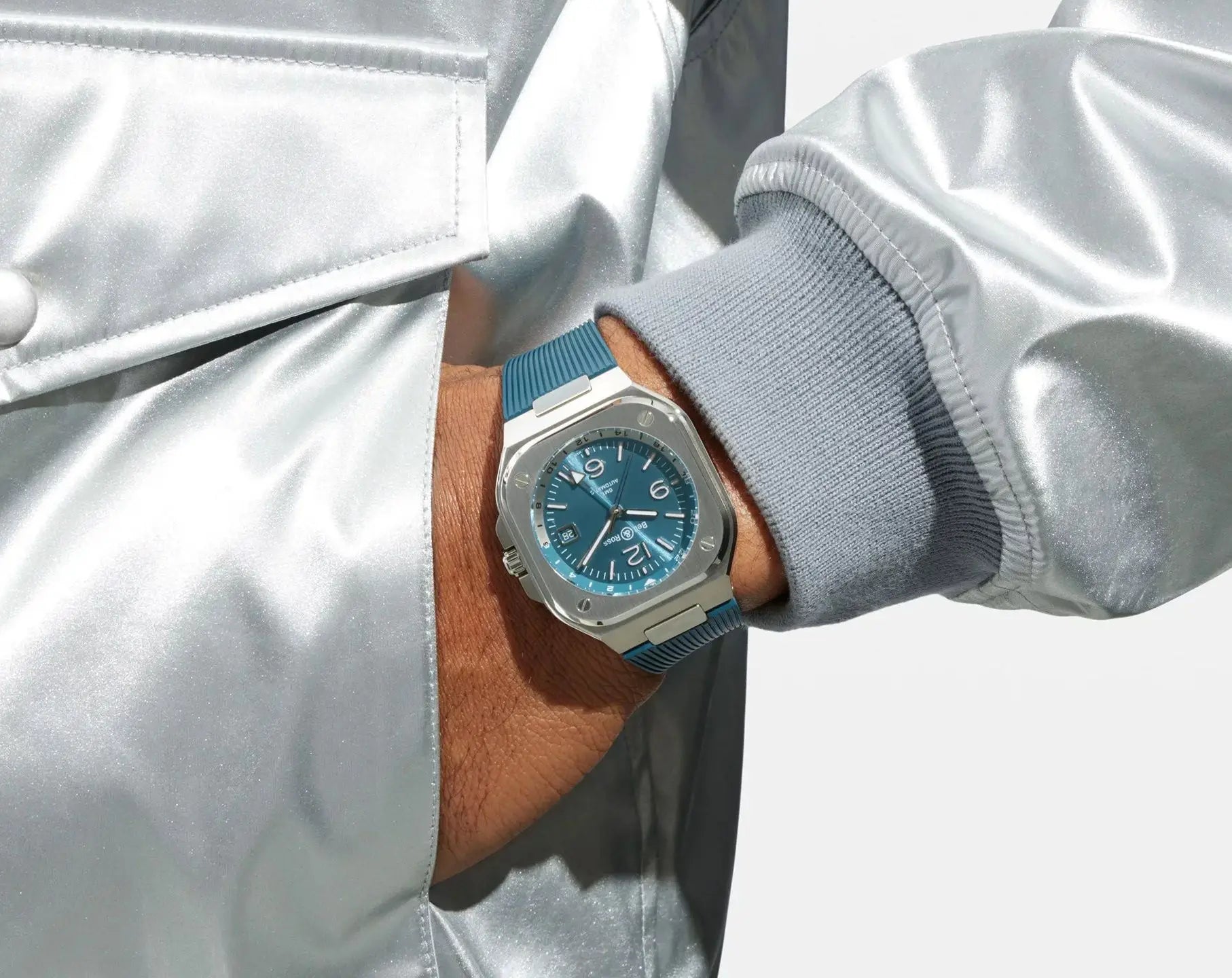 Bell & Rose BR 05 GMT Sky Blue 41 mm