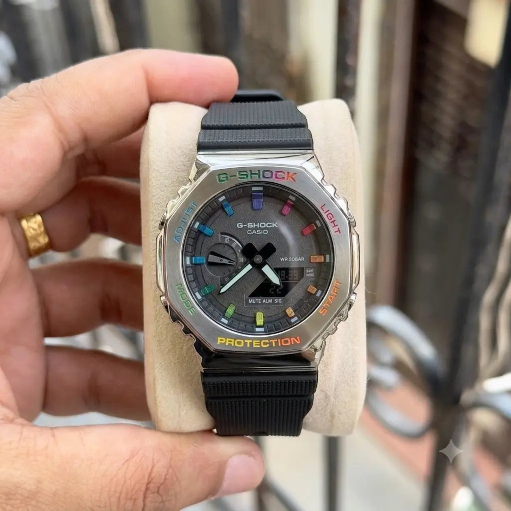 Gshock 2100 Rainbow Steel