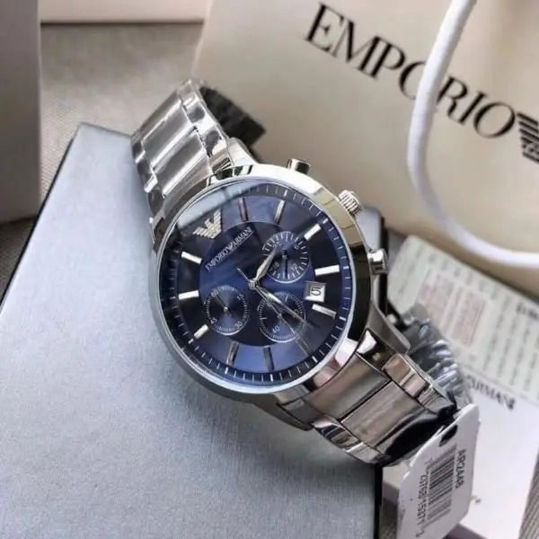 Emporio Arman_i Classic Silver Blue