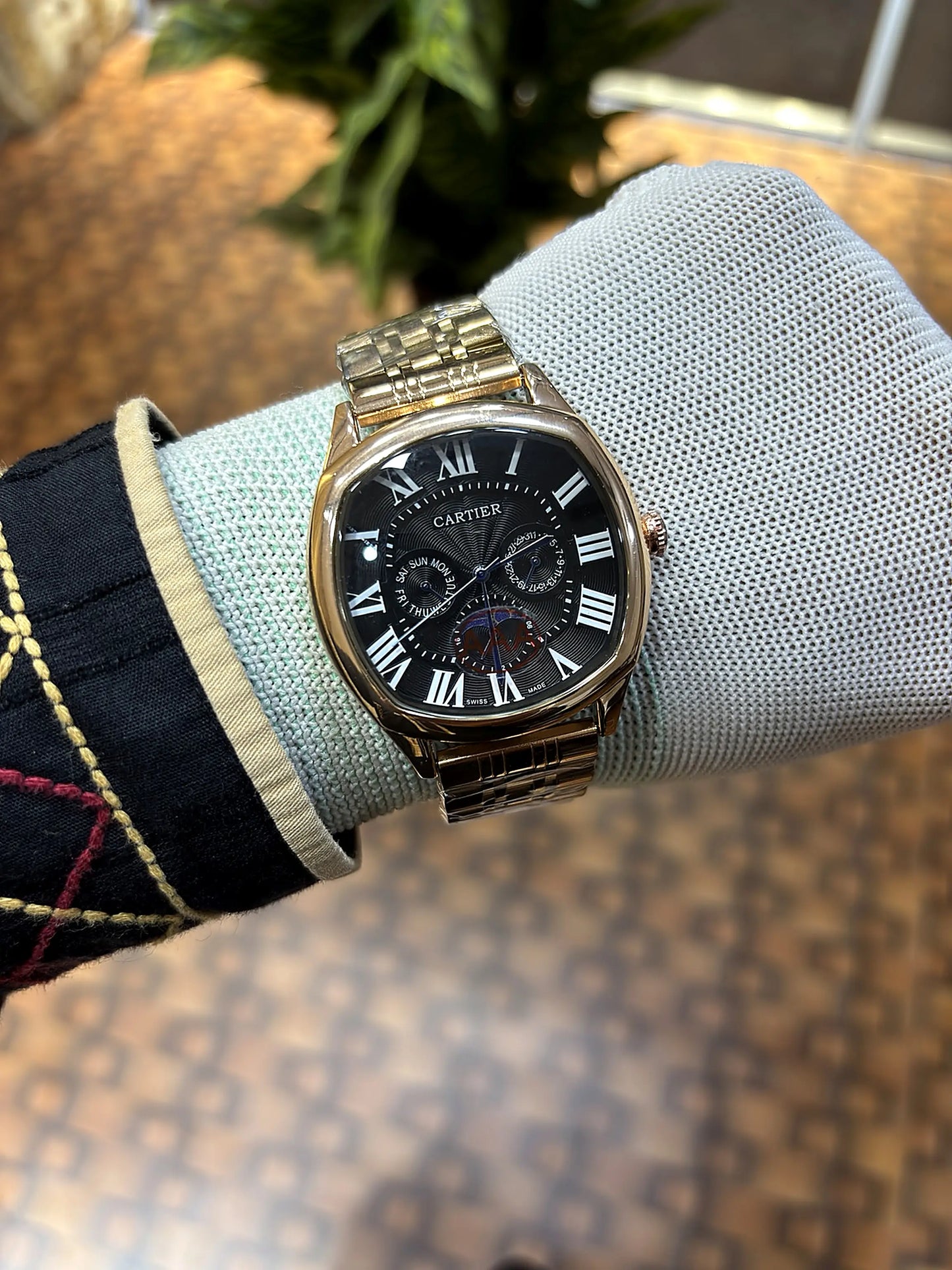 Cartier sun-moon slim watch
