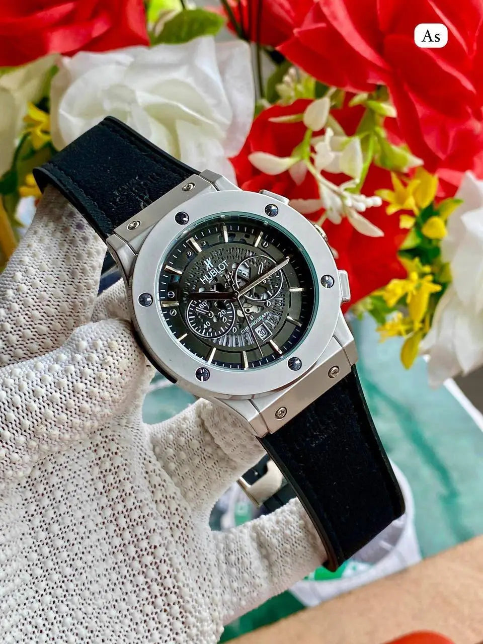 Hublot Leather Watch