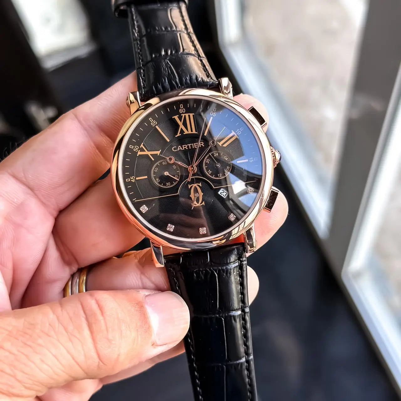 Cartier Chronograph Leather