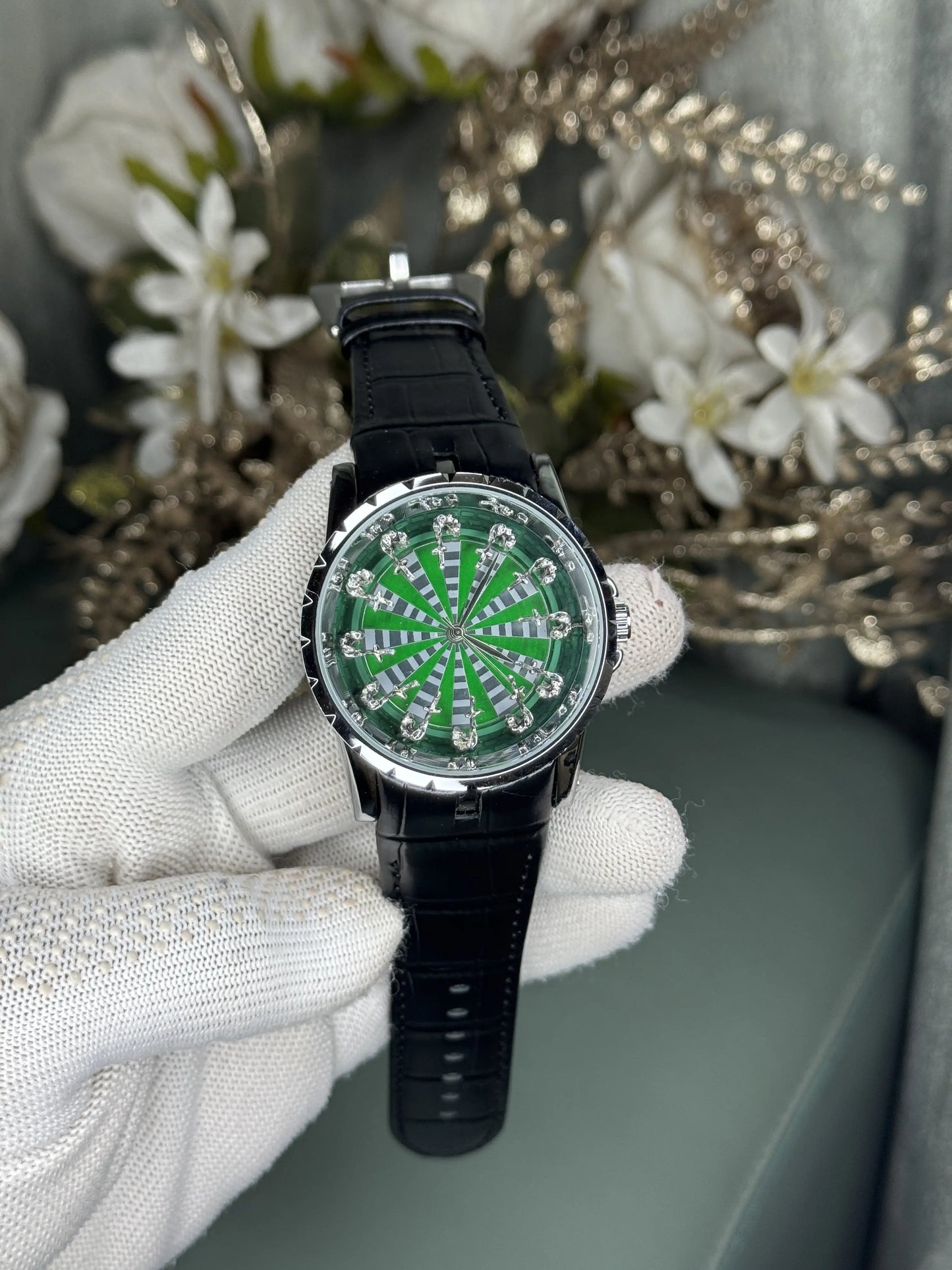 Roger Dubuis Onola Twelve Knights Silver Green Premium Watch