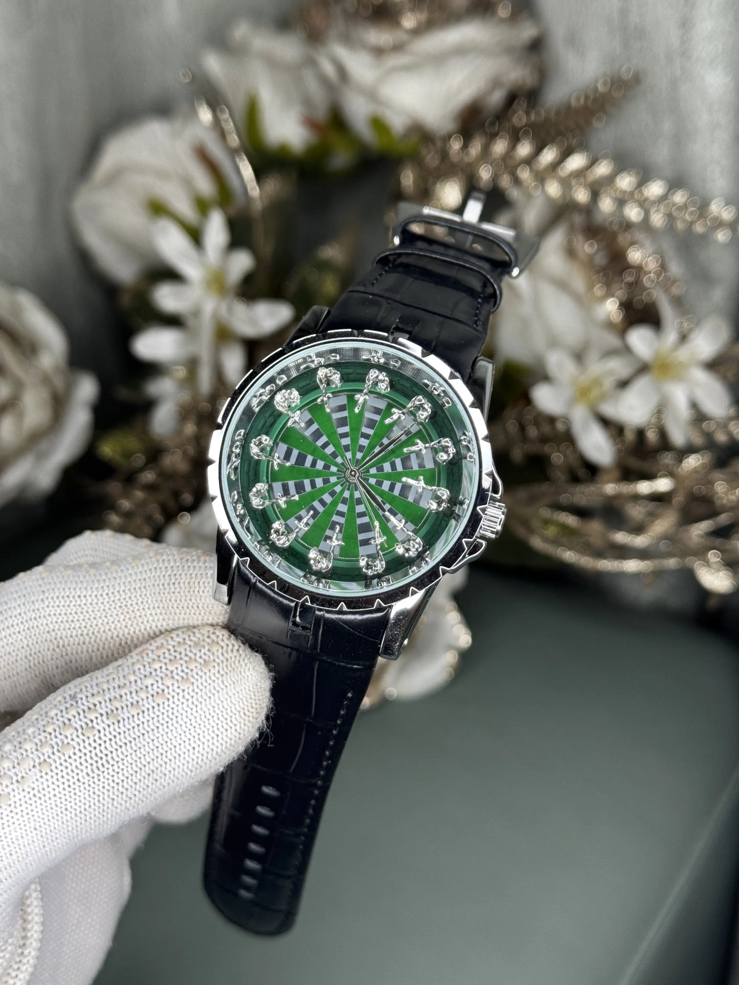 Roger Dubuis Onola Twelve Knights Silver Green Premium Watch
