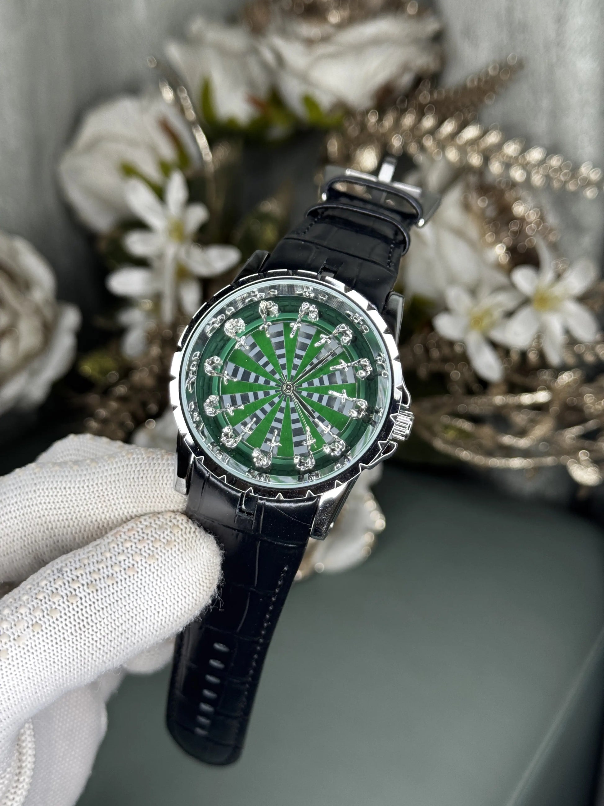 Roger Dubuis Onola Twelve Knights Silver Green Premium Watch