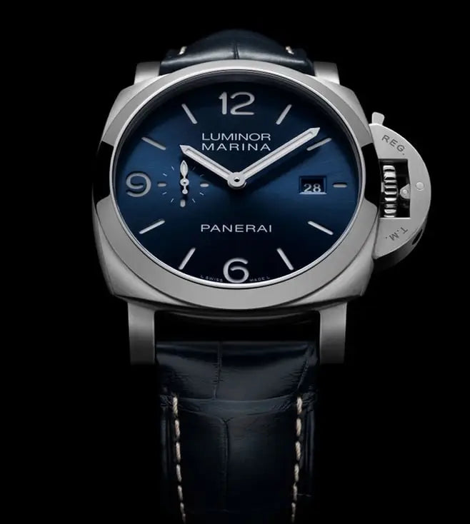 Panerai Radiomir Quaranta Blue White Premium Quartz Watch