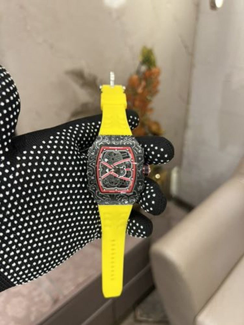 Richard Mille Nadal Carbon Skeleton Dial Yellow